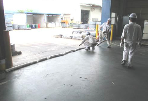 Emergency Drill for Accident involving Oil Leaks