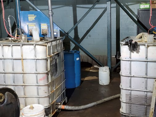 Developed hazardous liquid waste treatment equipment