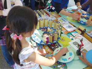 Many families visited the NTN booth throughout the day