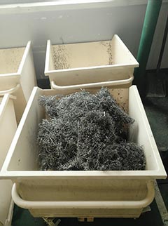 Cutting chip before compression