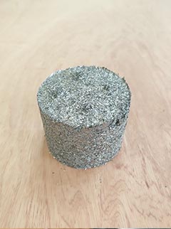 Cutting chip after compression