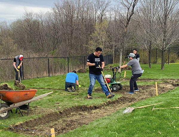 NTN community garden Planting for Homeless Shelters in Need 