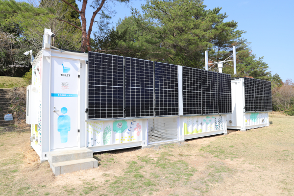 "N3 N-CUBE", which was installed as an eco toilet at the Tado Sanjyo Park in Kuwana City, Mie Prefecture, Japan