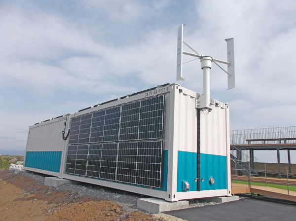 "N3 N-CUBE", which was adopted as independent power supply for the flood prevention center in Yoshida Town, Shizuoka Prefecture, Japan