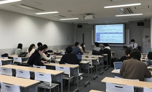 Scene of group discussion