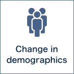 Change in demographics