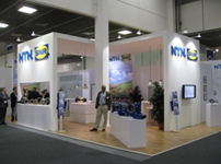 Photo: An outside view of the NTN-SNR display booth