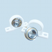 Plastic sliding bearing units