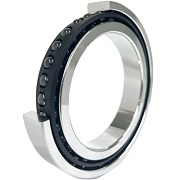 Photo:Resin retainer that allows high speed rotation for grease lubrication type bearings for machine tool spindles