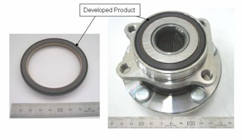 Development of “High Magnetic Force Rubber Encoder for Wheel Rotation Sensors”