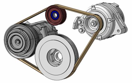 Fitting position of resin pulley