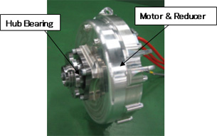 Photo of Product: In-wheel Type Motor System for Electric Commuters(Excluding Inverter)