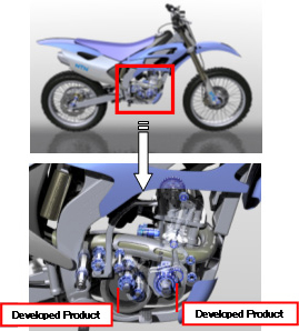 Photo: Motorcycle crank axle