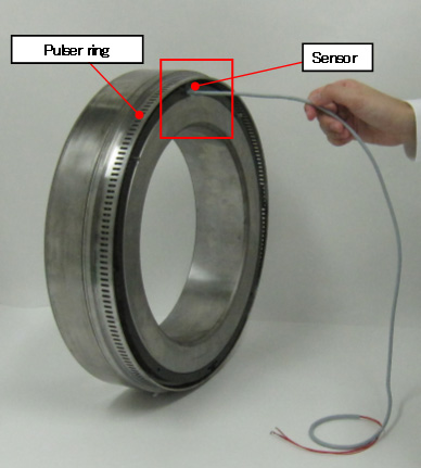 Integrated rotation sensor bearing (420 mm bearing outer diameter)