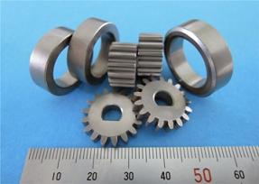 Product Photo : Example of small gears made of the world's highest standard &ldquo;Sintered Alloy&rdquo;