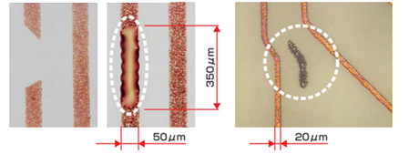 Example of coating on PCB