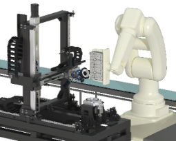 Photo:Automated appearance inspection of die-cast products using a high-speed appearance inspection unit