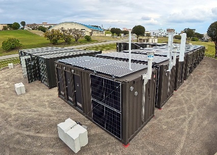 Photo：NTN's transportable independent power supply &ldquo;N3 N-CUBE&rdquo; adopted for the mobile container base