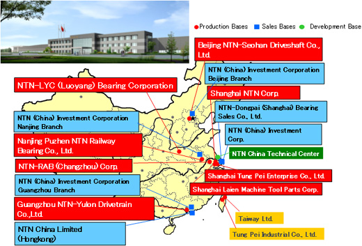 Figure: NTN Bases in China