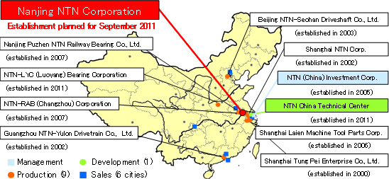 Production Bases in China