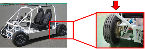 Photo: Compact, two-seater EV (chassis model)