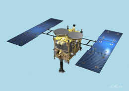 External appearance of &ldquo;Hayabusa 2&rdquo; &copy;Illustration: Akihiro Ikeshita