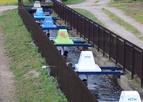 The NTN Micro Hydro Turbines installed in series