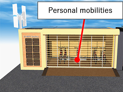 Image:Charging facility for personal mobilities