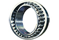 Photo: Extra-large spherical roller bearing that has both a high-load capacity and high self-aligning design