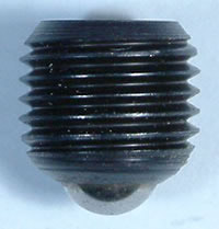 Hard-to-loosen ball-point set screws
