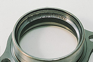 Photo: Outer ring of double row angular contact ball bearing.