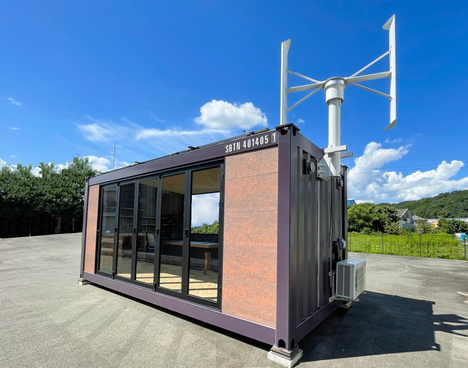 Photo: “N<sup>3</sup> N-CUBE” available for workcation, glamping, temporary offices by customizing its interior and utilizing electricity generated from renewable energy