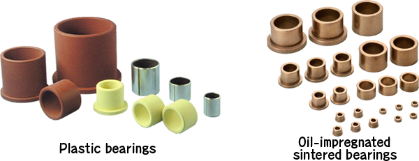 Sliding bearings that do not use balls or rollers